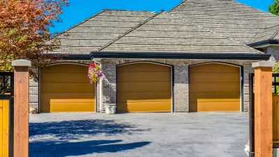 Suburban Three-Car Garage