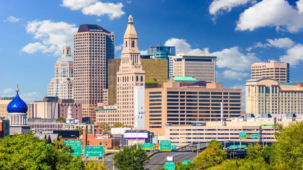 Skyline of downtown Hartford, Connecticut.
