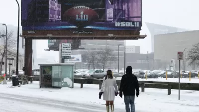 Snowy Bus Stop