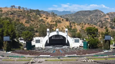 View of the Hollywood Bowl amphitheater