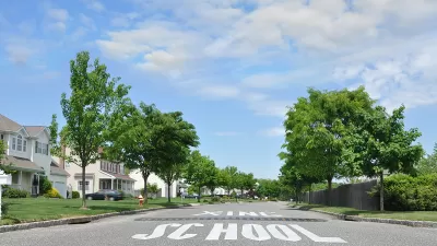 Suburban School Crossing