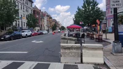 Adams Morgan pedestrian zone during COVID-19 pandemic