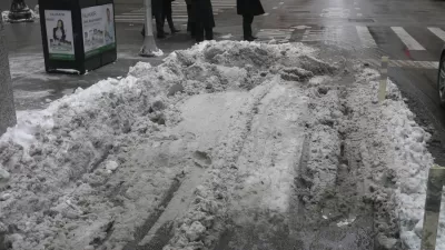 Snow in Bike Lane