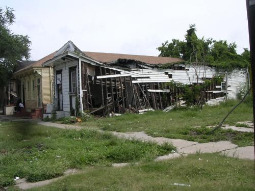New Orleans Home Destroyed by Hurricane Katrina