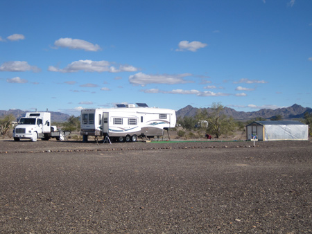 Some campers make extra efforts to create a home-like quality on their campsites.