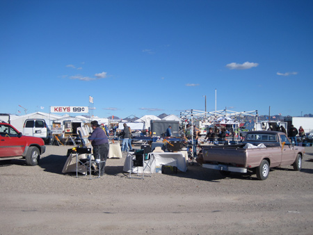 The thriving swap meets of Quartzsite return year after year, as do the RVers who flood the town's surrounds.