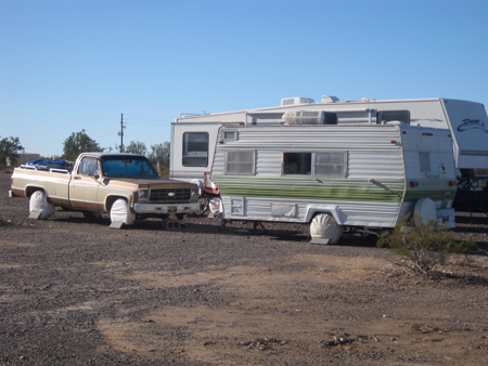 A typical camp setup at La Posa LTVA.